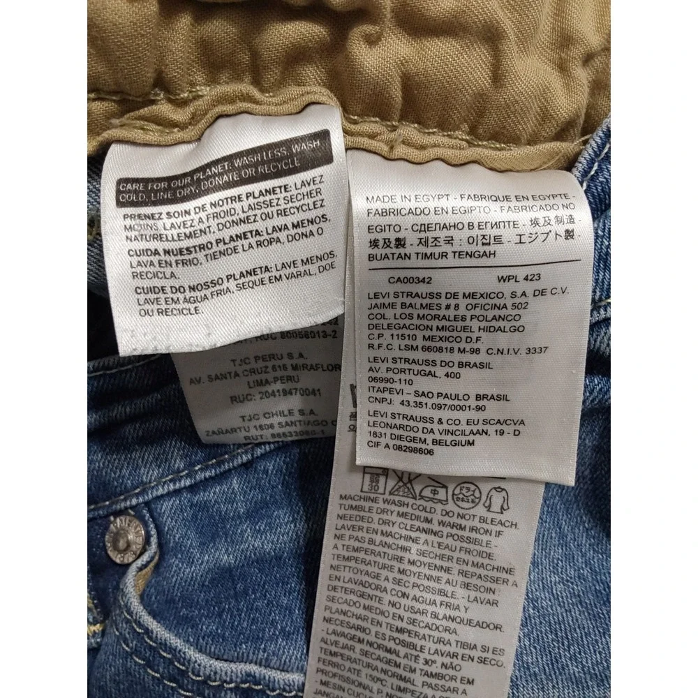 Levi's 514 Straight Fit Jeans – W32 L32‎ – Rare Tan Canvas Flap Pocket Utility